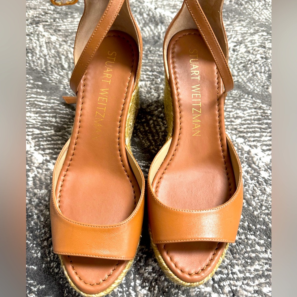 Stuart Weitzman Tan Espadrilles
